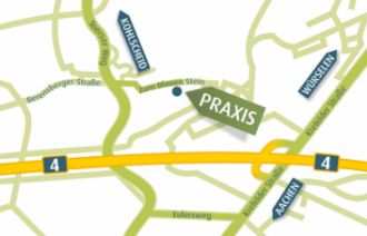 Vorschau der Anfahrtsskizze zur Praxis von Detten