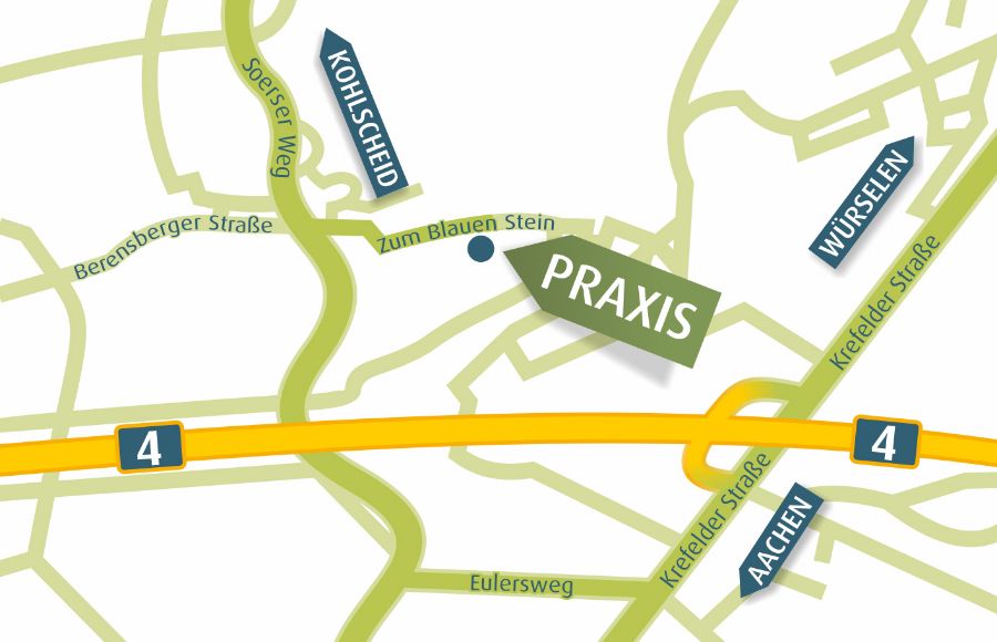 anfahrt zur Praxis von Detten