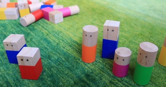 Frau von Detten während einer Therapiestunde